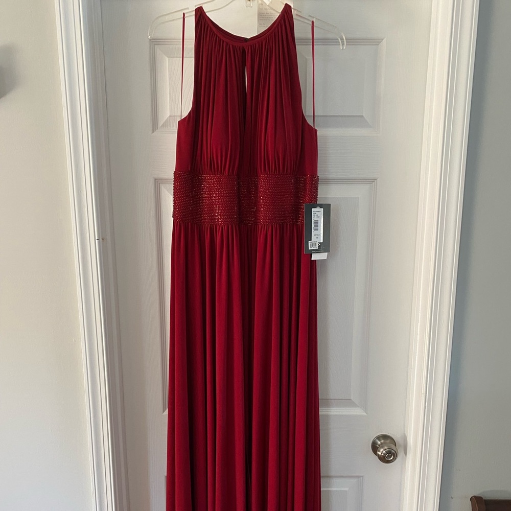 Red formal dress